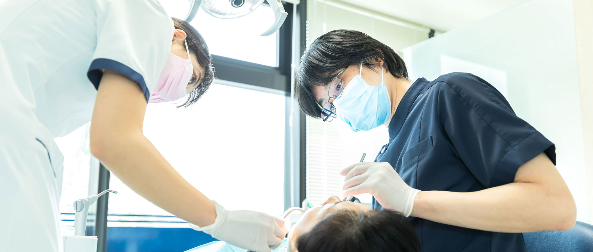 なるべく削らない、痛くない治療を